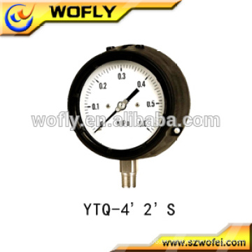 63mm dial 1 / 4NPT medidor de presión baja diferencial